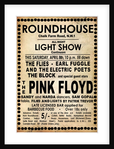Pink Floyd Roundhouse Poster by Rokpool